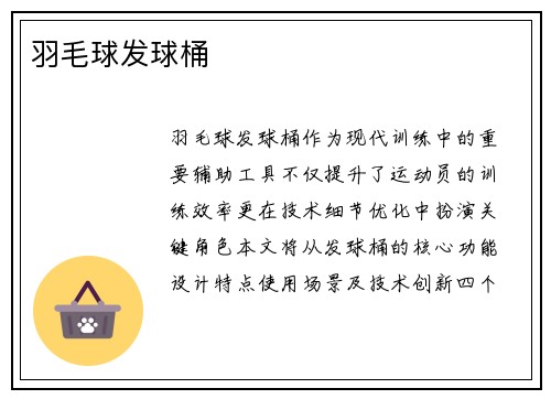 羽毛球发球桶